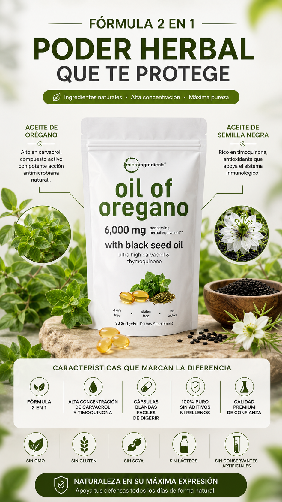 Oil of Oregano - Microingredients | Suplemento Premium para tu Bienestar